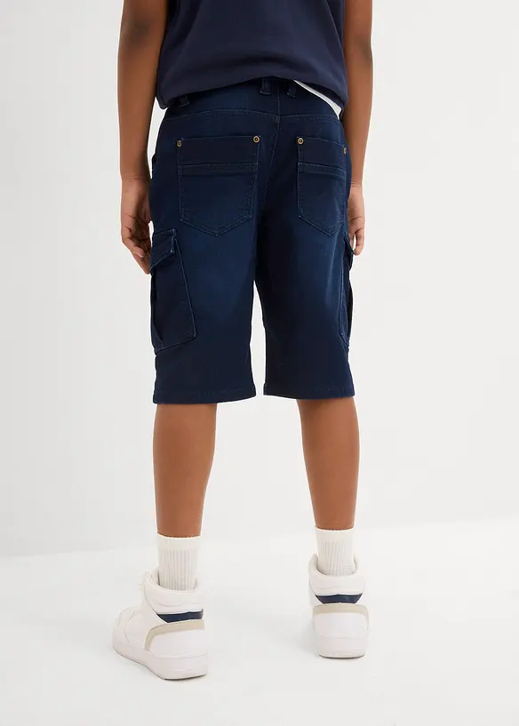 Bermuda jean en molleton, Regular, bonprix