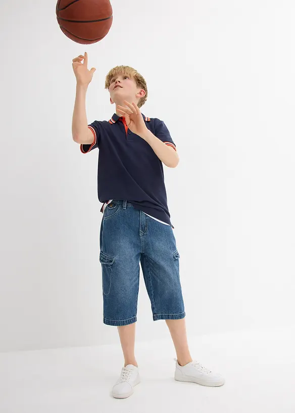 Bermuda ample en jean 100% coton, bonprix