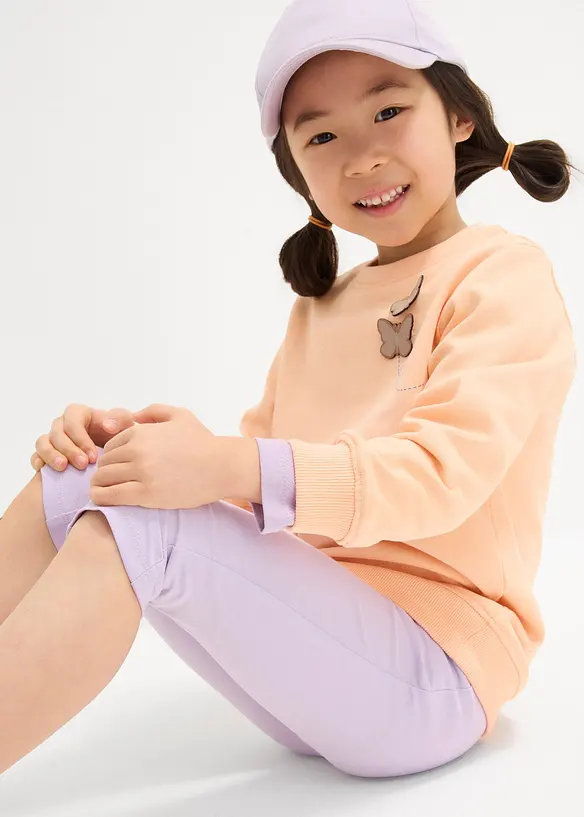 Lot de 2 leggings corsaire en coton mélangé extensible, bonprix