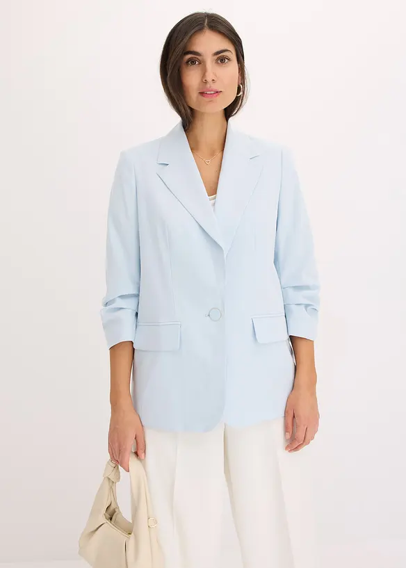 Blazer manches 3/4 ample en viscose, bonprix