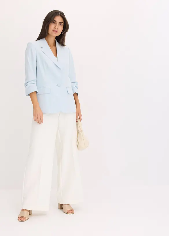 Blazer manches 3/4 ample en viscose, bonprix