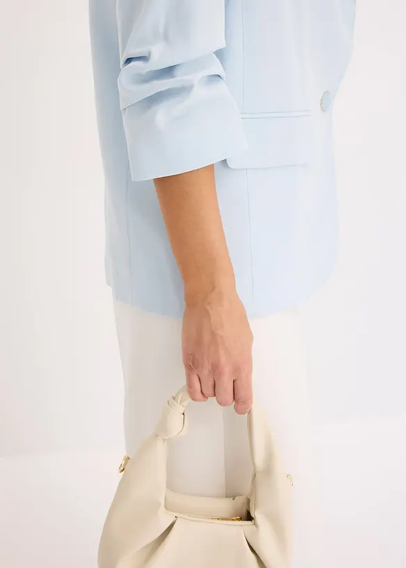 Blazer manches 3/4 ample en viscose, bonprix