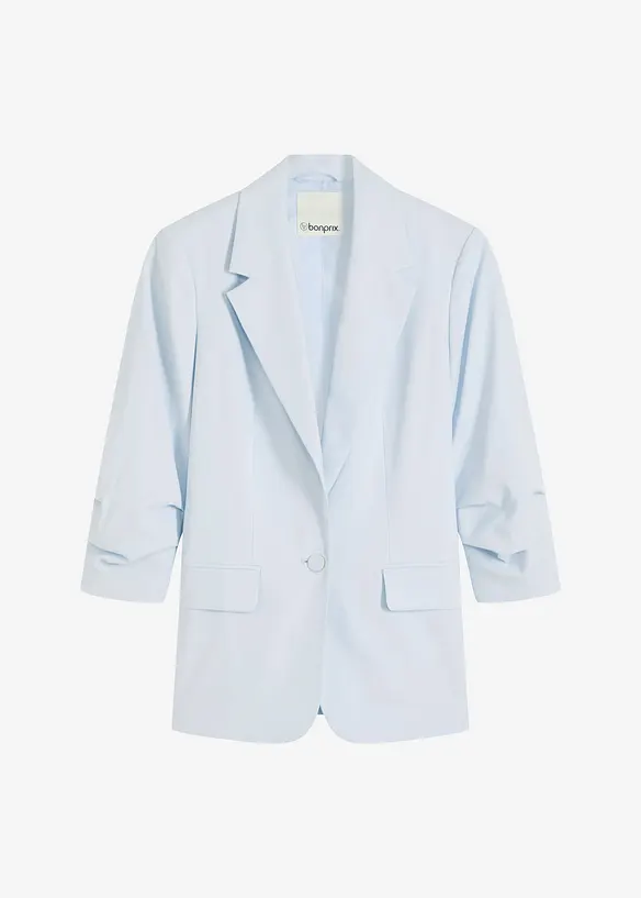 Blazer manches 3/4 ample en viscose, bonprix