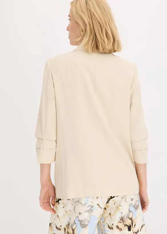 Blazer manches 3/4 ample en viscose, bonprix