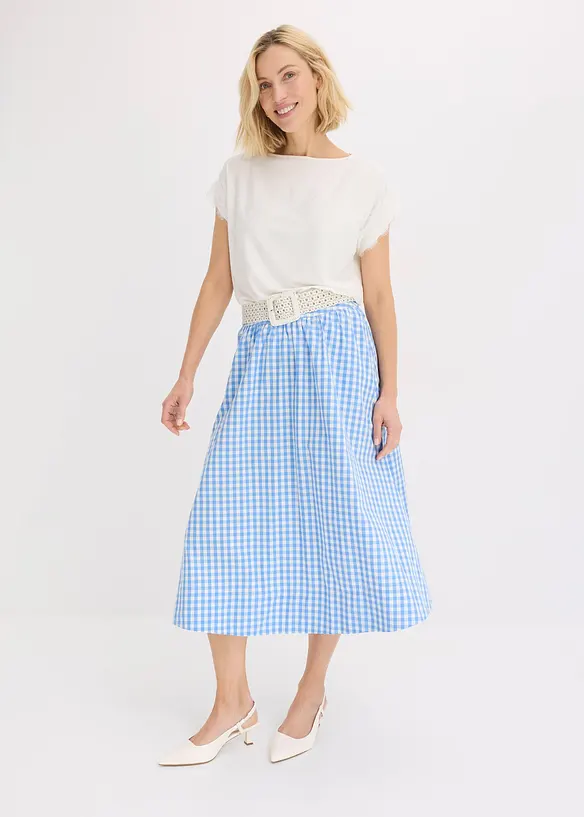 T-shirt en viscose avec dentelle, bonprix