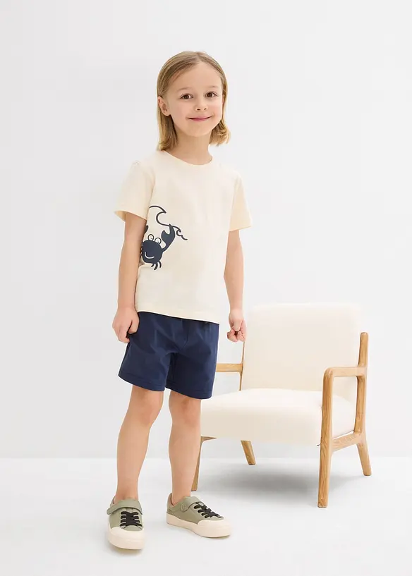 T-shirt et short en jersey coton (ens. 2 pces), bonprix