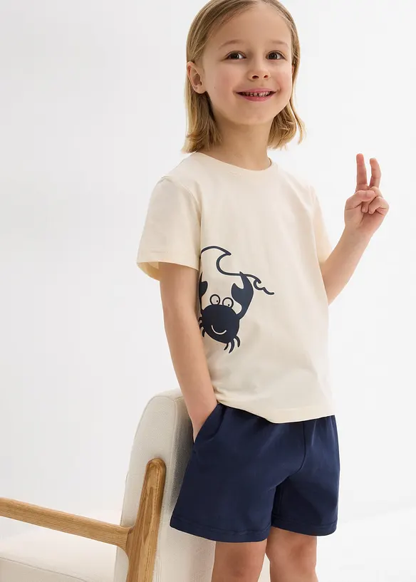 T-shirt et short en jersey coton (ens. 2 pces), bonprix