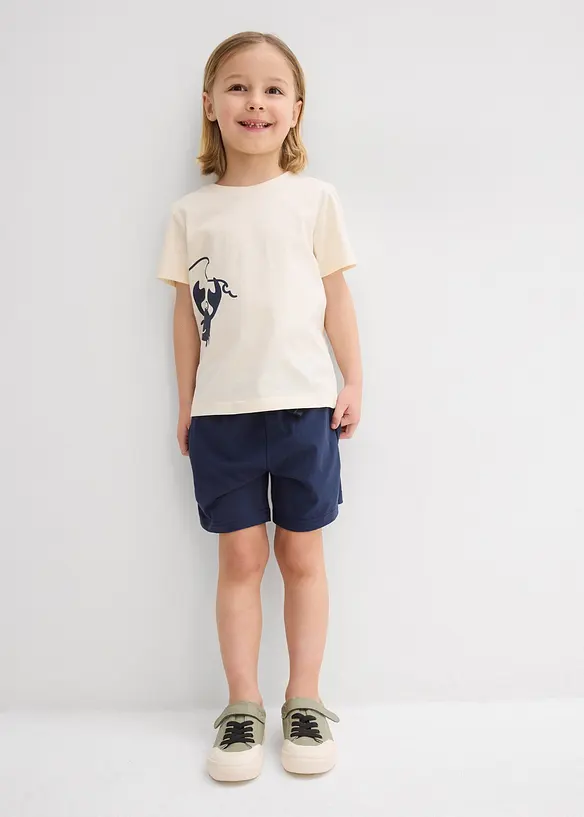 T-shirt et short en jersey coton (ens. 2 pces), bonprix