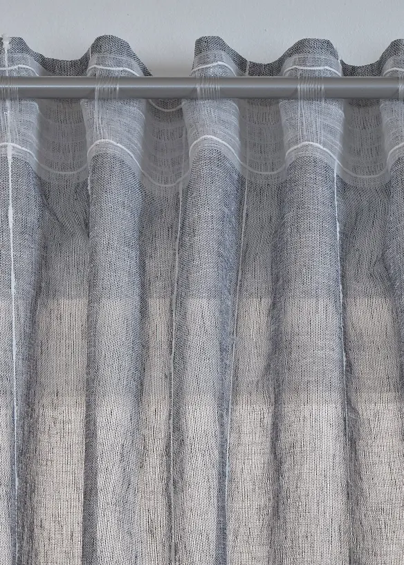 Rideau à rayures tissées (1 pce), bonprix