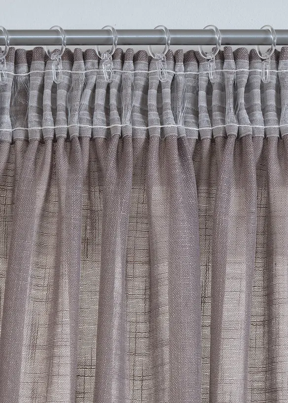 Rideau aspect lin normal et extra large (1 pce), bonprix