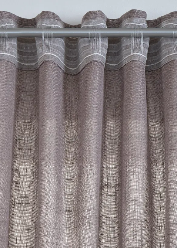 Rideau aspect lin normal et extra large (1 pce), bonprix