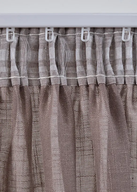 Rideau aspect lin normal et extra large (1 pce), bonprix