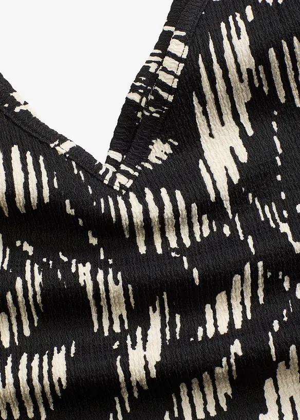 Top imprimé en jersey texturé, bonprix