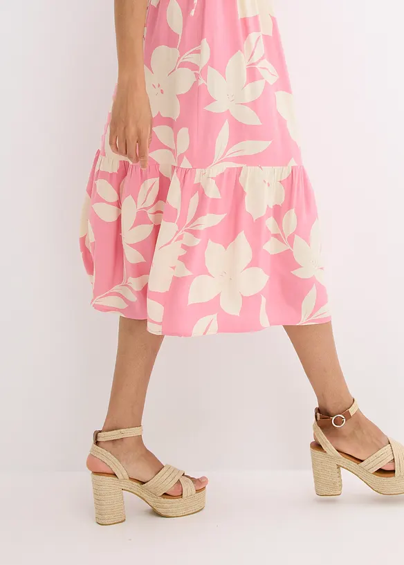 Robe à fines bretelles en viscose fluide, bonprix