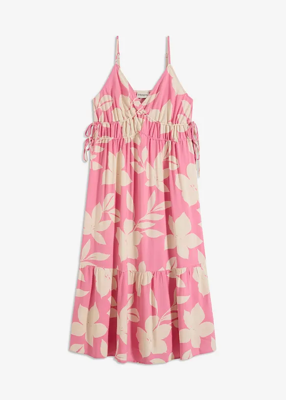 Robe à fines bretelles en viscose fluide, bonprix
