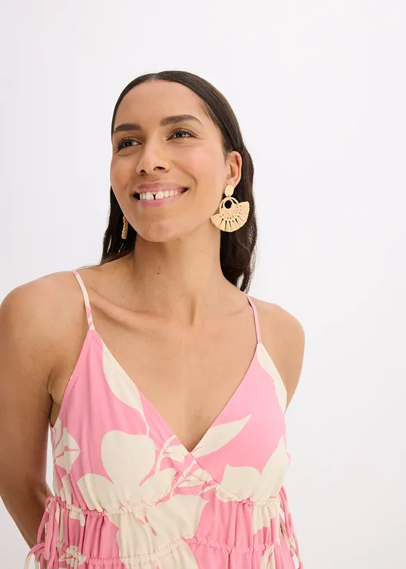 Robe à fines bretelles en viscose fluide, bonprix