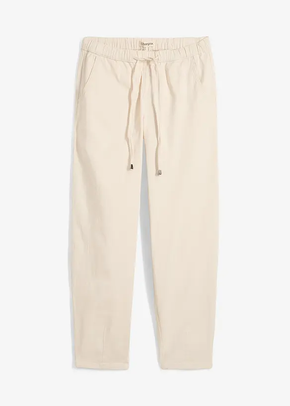 Jean barrel taille mi-haute &eacute;lastiqu&eacute;e, bonprix