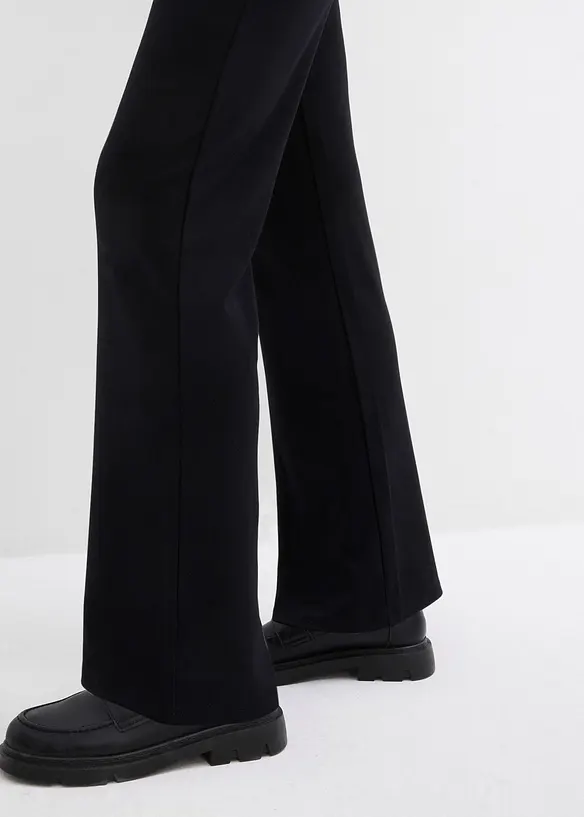 Pantalon de grossesse en jersey milano, jambes légèrement évasées, bonprix