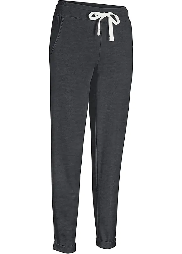 Pantalon en molleton, taille élastiquée, bonprix