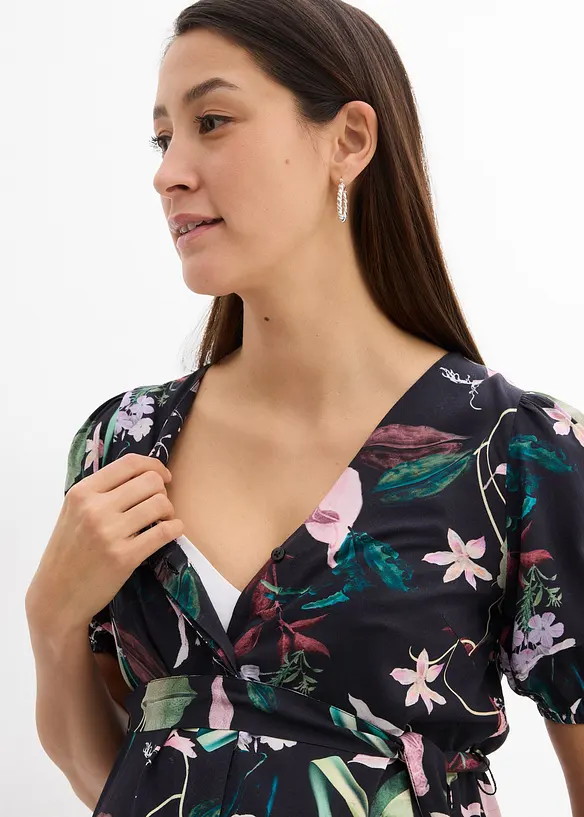 Robe de grossesse et d’allaitement en viscose fluide, bonprix