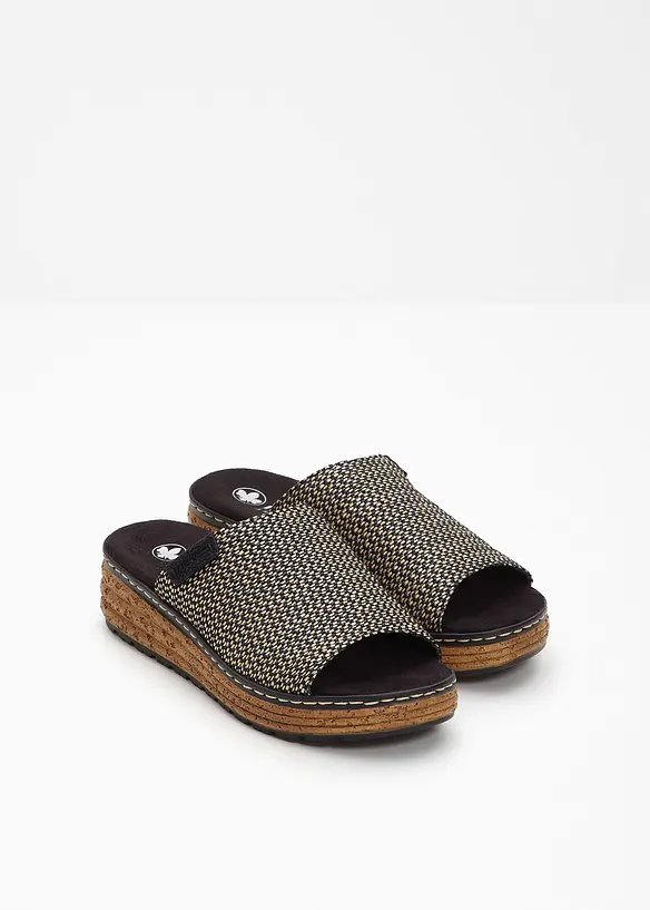 Mules compensées Rieker, Rieker