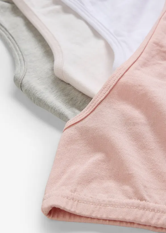 Lot de 5 brassières avec coton doux, bonprix