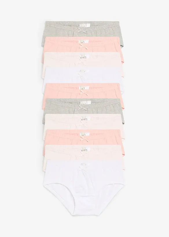 Lot de 10 culottes avec coton doux, bonprix