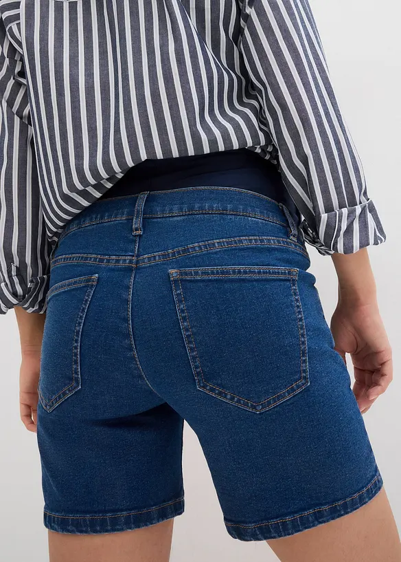 Short de grossesse en coton denim extensible, bonprix