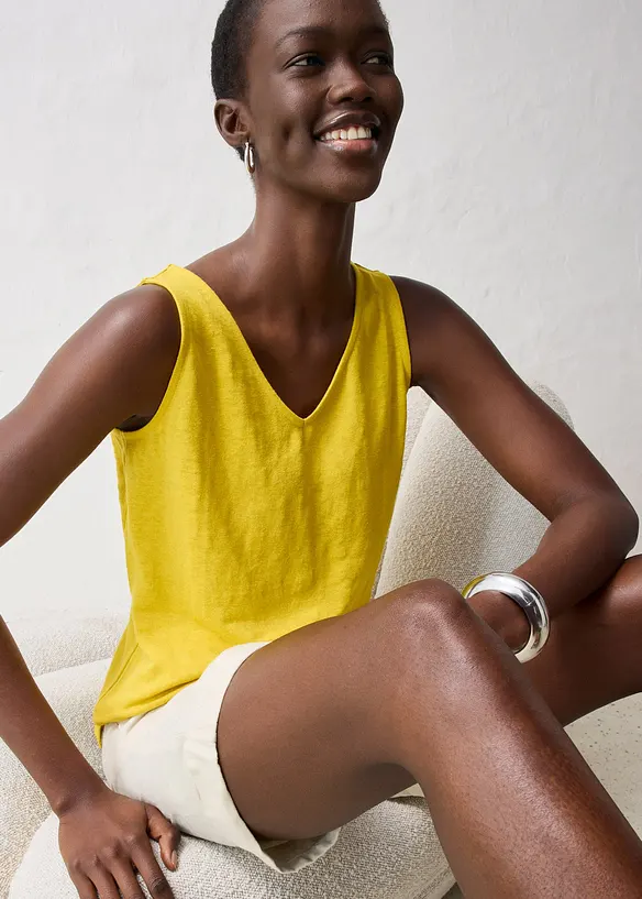 Débardeur en lin, bonprix