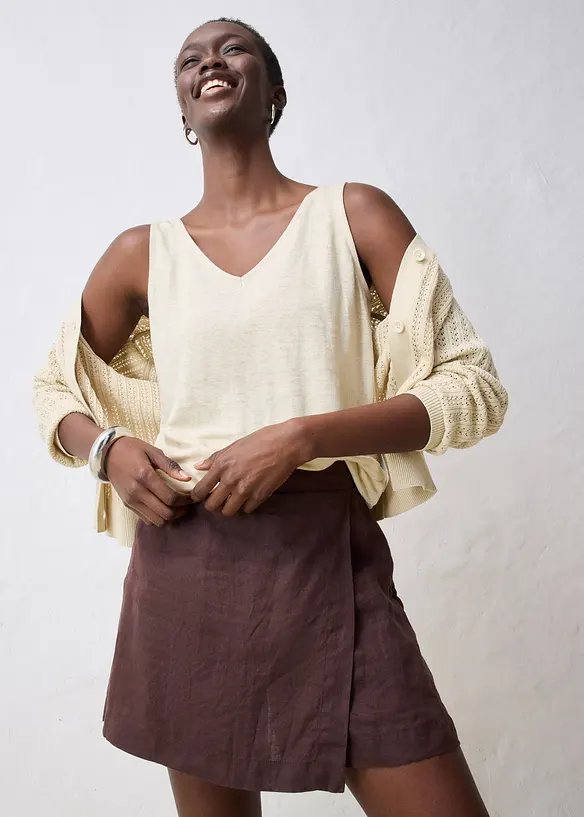 Débardeur en lin, bonprix