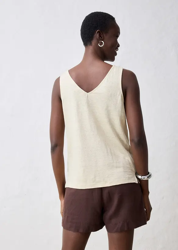 Débardeur en lin, bonprix