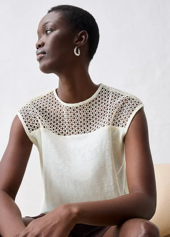 Top 100% lin, bonprix