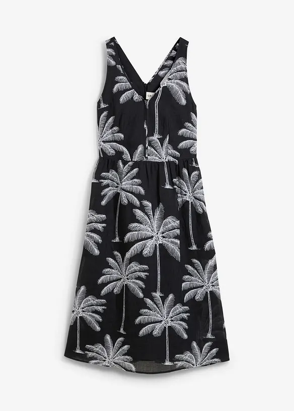 Robe midi en ramie, bonprix