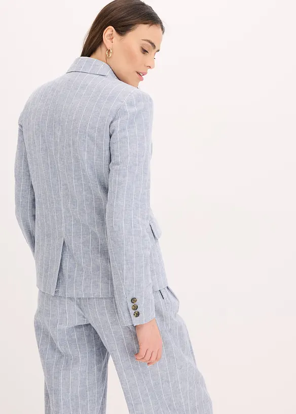 Blazer en lin majoritaire, bonprix
