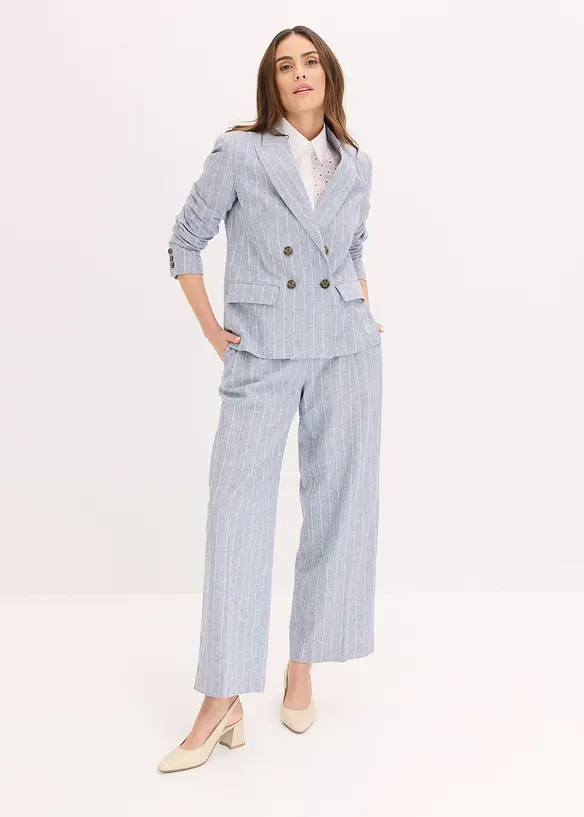 Blazer en lin majoritaire, bonprix