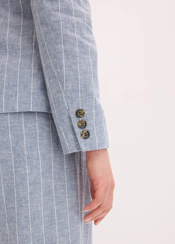 Blazer en lin majoritaire, bonprix