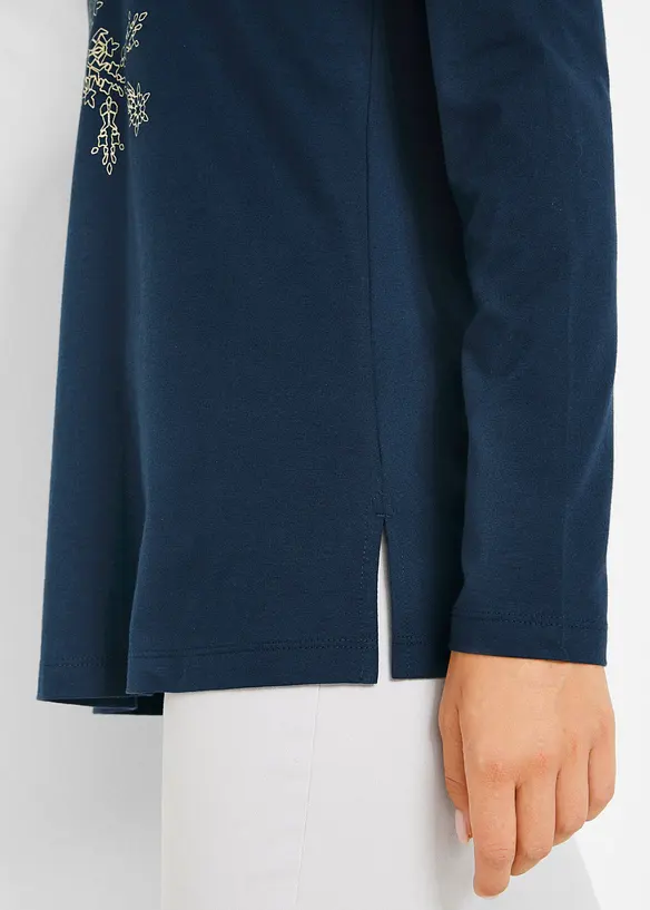 T-shirt manches longues 100% coton, bonprix