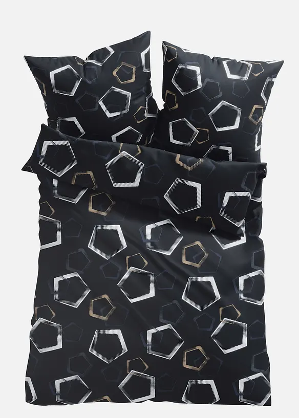 Parure de lit &agrave; imprim&eacute; graphique, bonprix