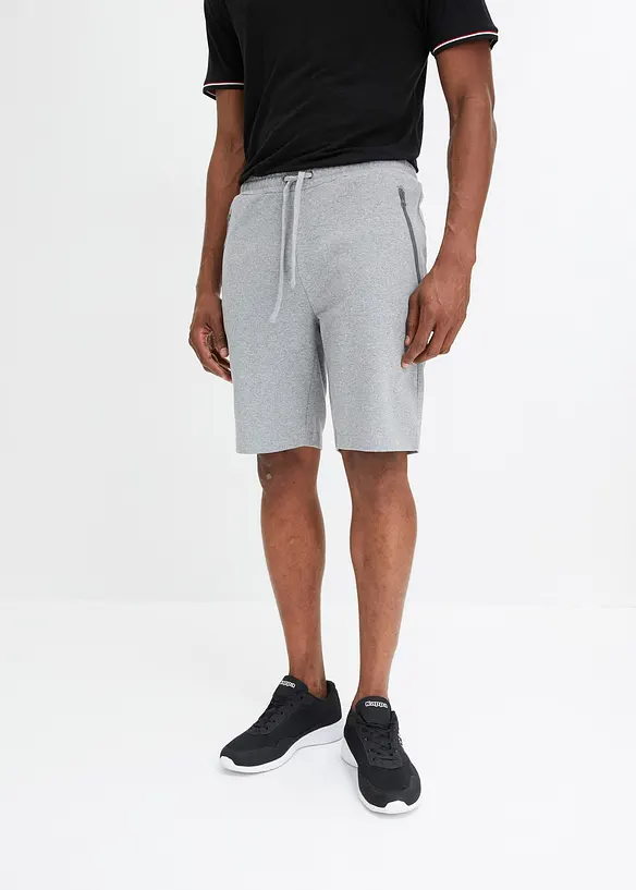 Bermuda sweat avec poches lat&eacute;rales zipp&eacute;es, bonprix