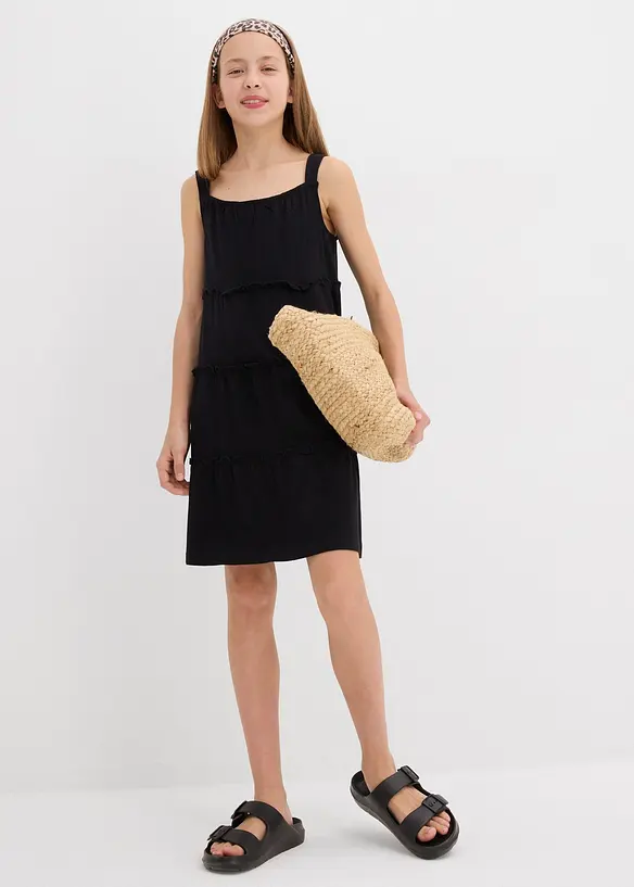 Robe 100% coton à bretelles, bonprix