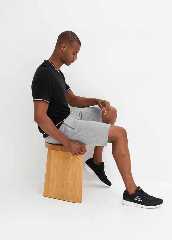 Bermuda sweat avec poches lat&eacute;rales zipp&eacute;es, bonprix