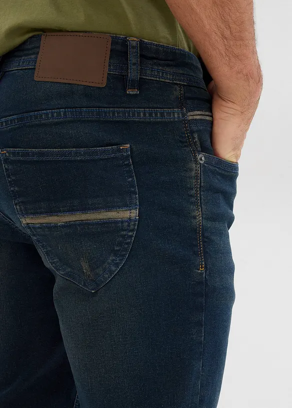 Bermuda en jean extensible, Slim, bonprix