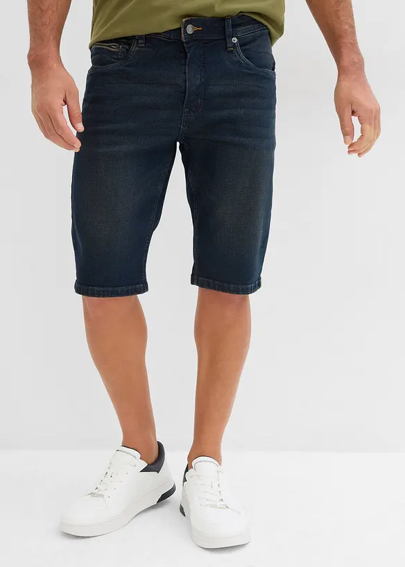 Bermuda en jean extensible, Slim, bonprix