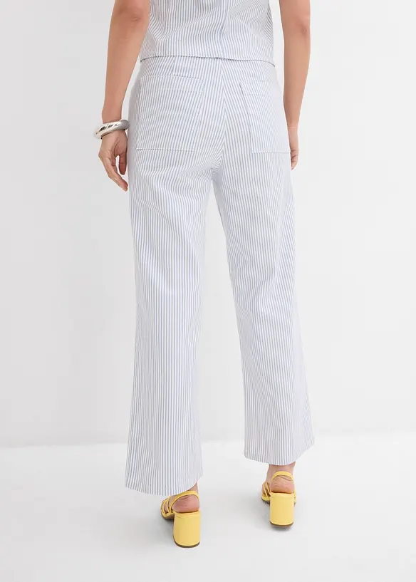 Jean large taille haute, cropped, bonprix