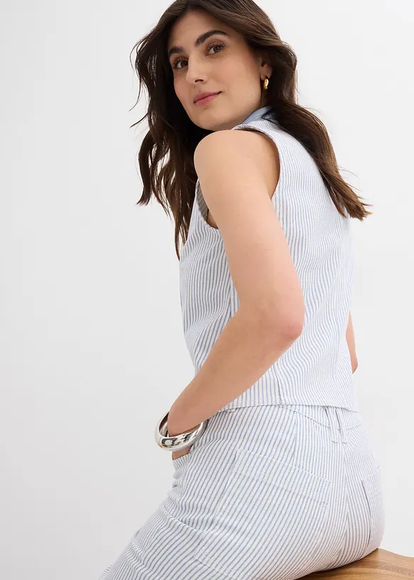 Jean large taille haute, cropped, bonprix