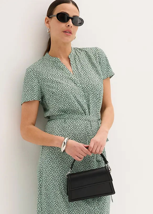 Robe-chemise à pois, bonprix