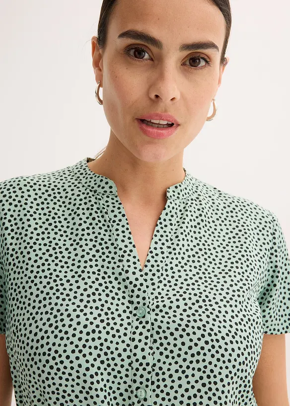 Robe-chemise à pois, bonprix