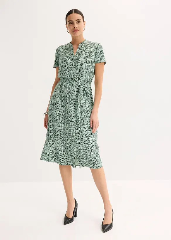 Robe-chemise à pois, bonprix