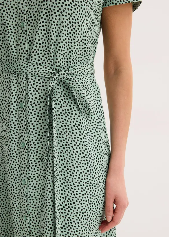 Robe-chemise à pois, bonprix