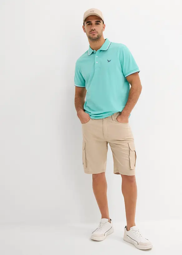 Polo en maille piquée 100% coton, bonprix